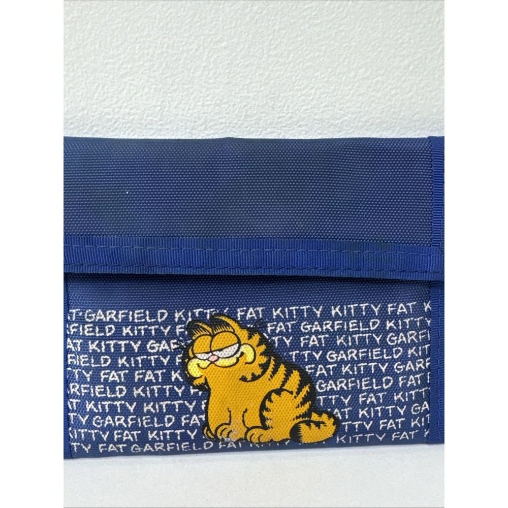 1978 Garfield Wallet Kat's Meow‎ Fat Kitty BlueVintage Classic Hook & Loop Style - Picture 2 of 7
